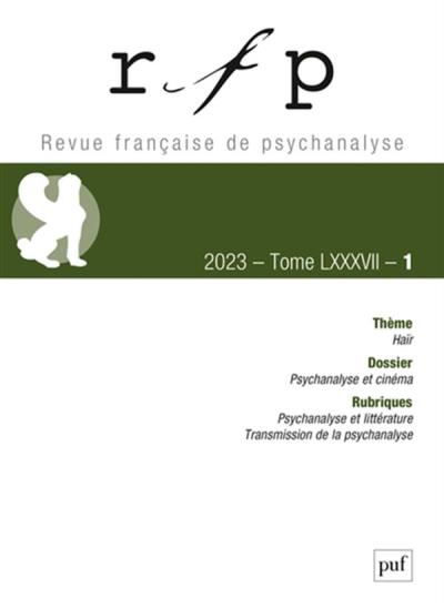 Revue française de psychanalyse 87, n° 1 | Collectif