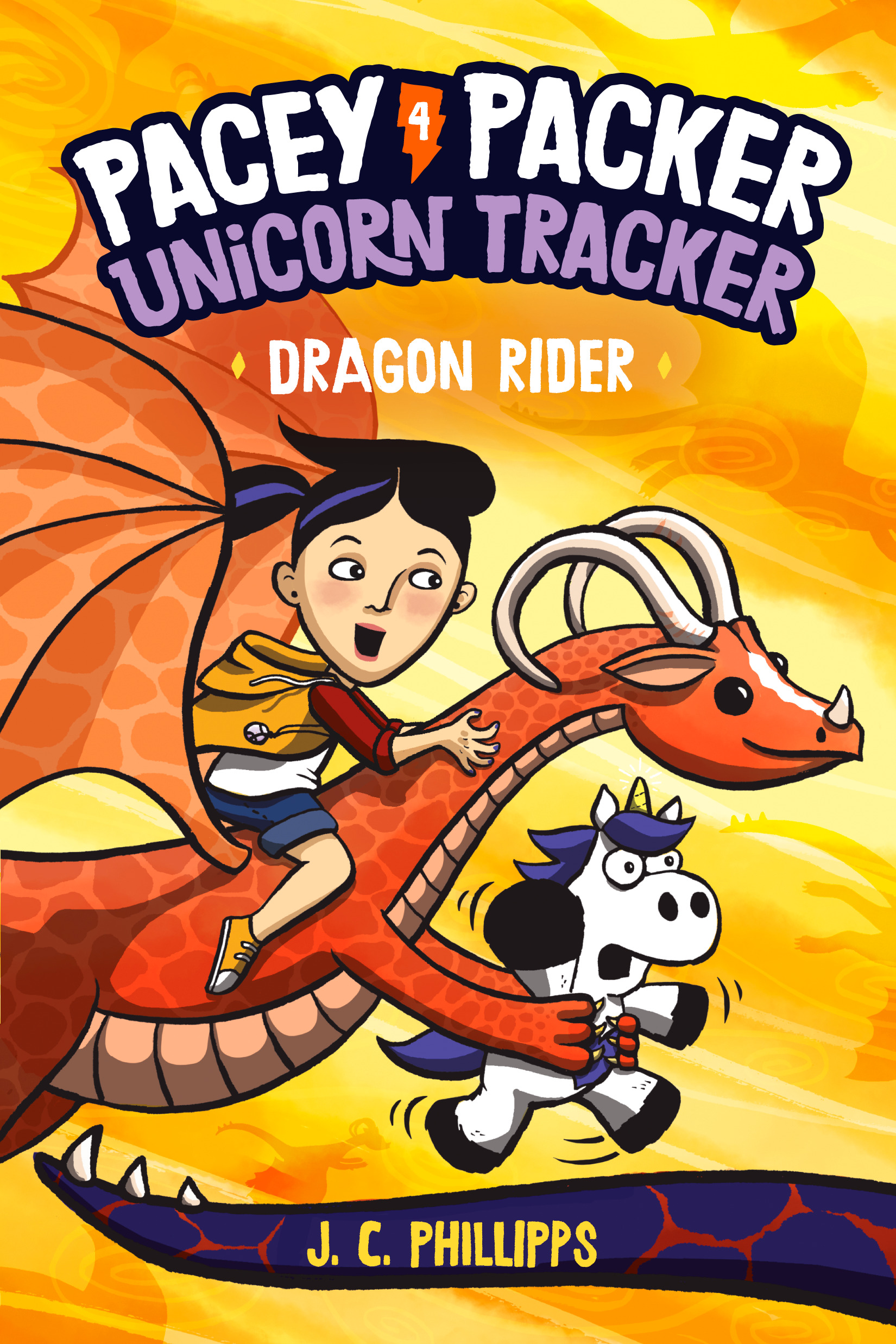 Pacey Packer, Unicorn Tracker 4: Dragon Rider : (A Graphic Novel) | Phillipps, J. C. (Auteur)