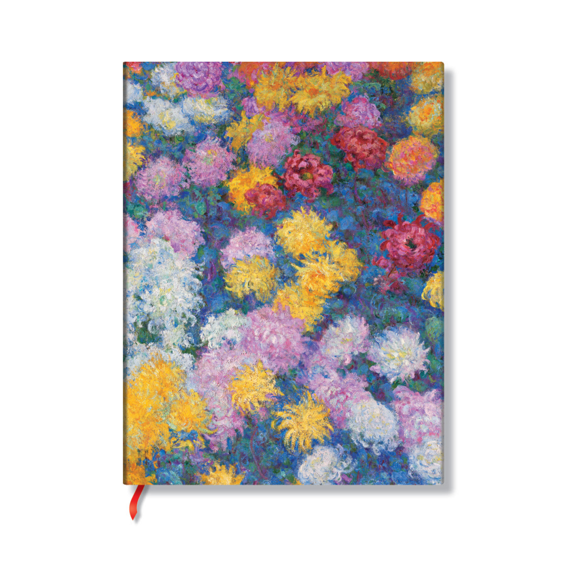 Paperblanks | Monet’s Chrysanthemums | Monet’s Chrysanthemums | Hardcover Journals | Ultra | Lined | Elastic Band | 144 Pg | 120 GSM | Papeterie fine