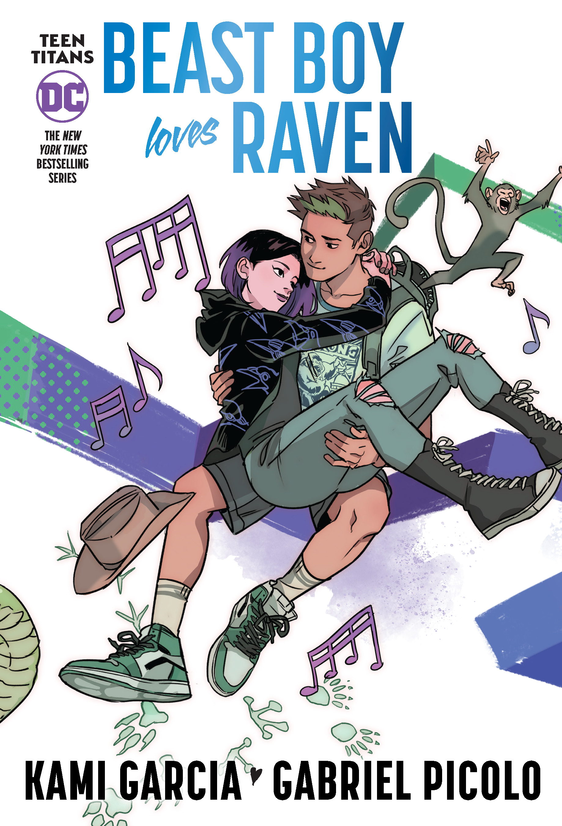Teen Titans: Beast Boy Loves Raven (Connecting Cover Edition) | Garcia, Kami (Auteur) | Picolo, Gabriel (Illustrateur)