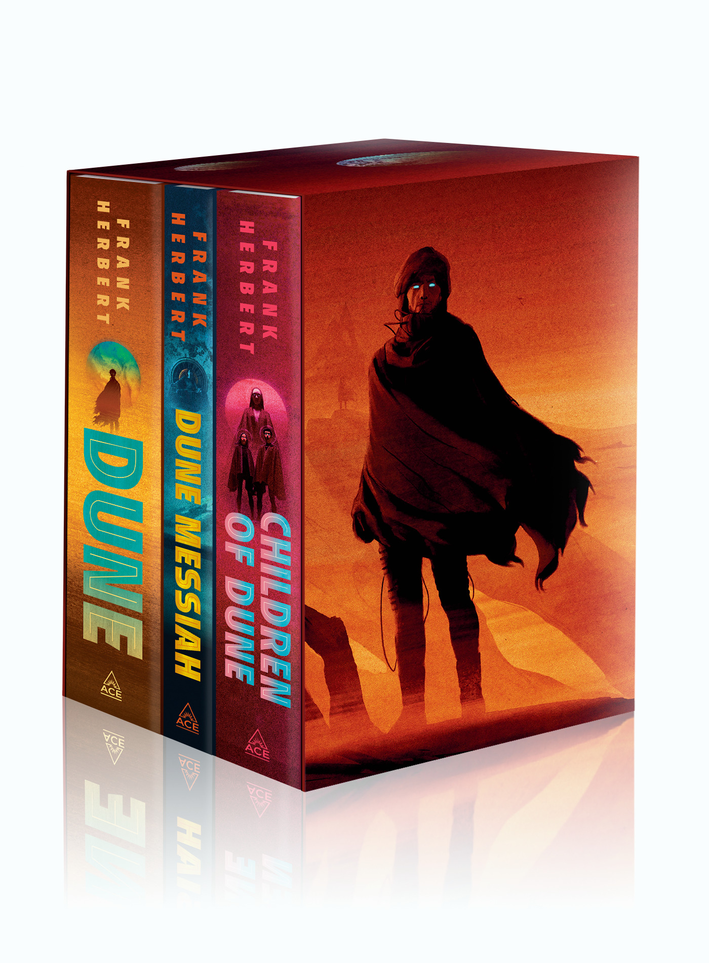 Frank Herbert's Dune Saga 3-Book Deluxe Hardcover Boxed Set : Dune, Dune Messiah, and Children of Dune | Herbert, Frank (Auteur)