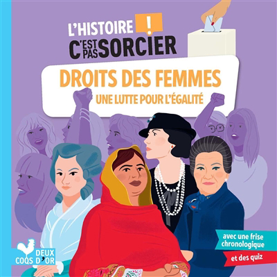 Droits des femmes : une lutte pour l'égalité | Blitman, Sophie (Auteur) | Dabos, Jeanne (Illustrateur)