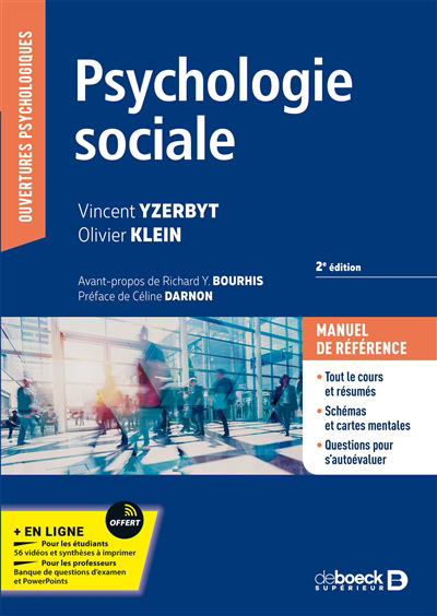 Psychologie sociale | Yzerbyt, Vincent (Auteur) | Klein, Olivier (Auteur)