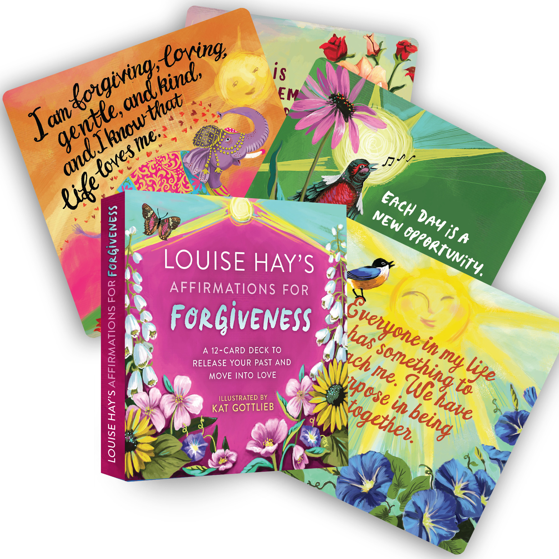Louise Hay's Affirmations for Forgiveness : A 12-Card Deck to Release Your Past and Move into Love | Hay, Louise (Auteur)