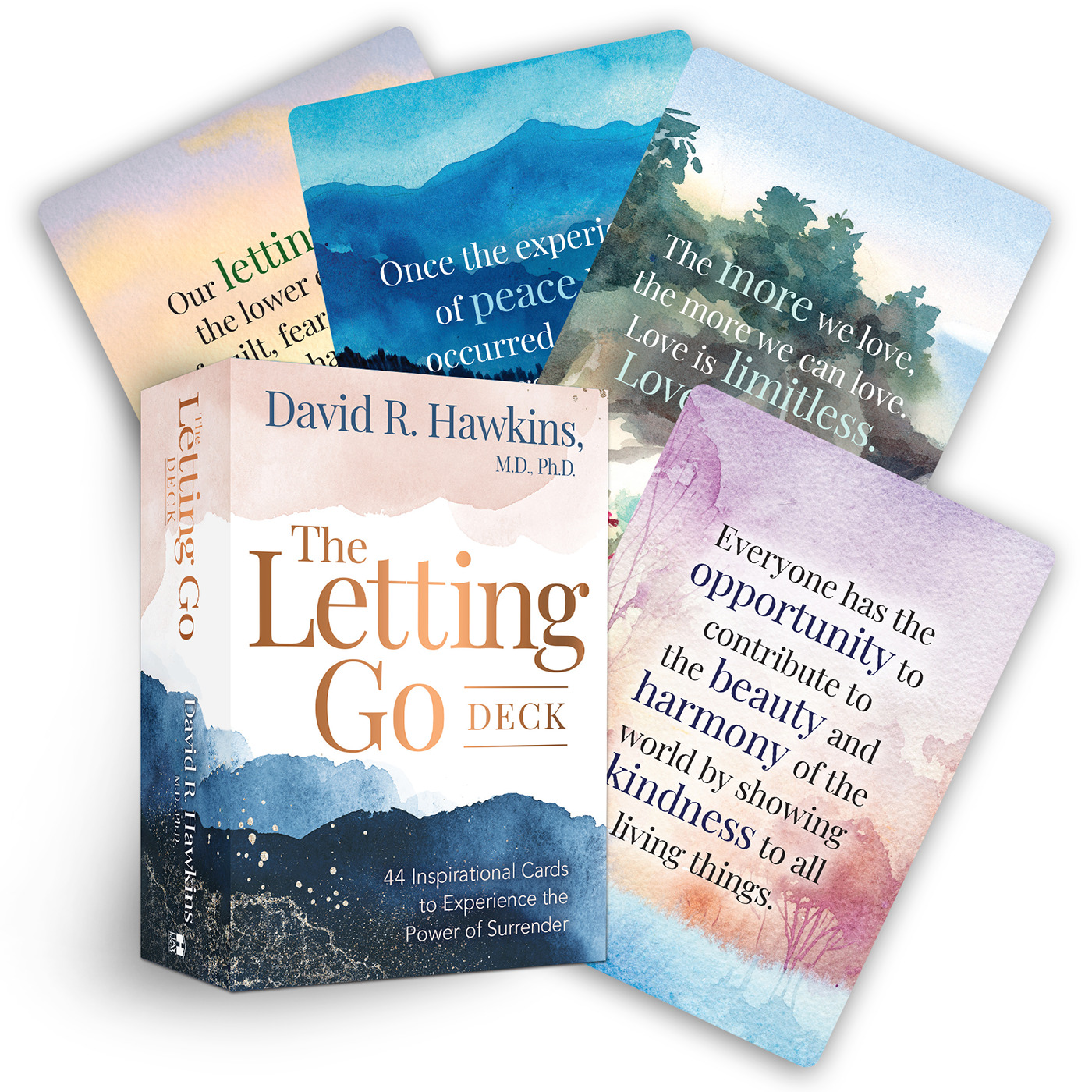 The Letting Go Deck : 44 Inspirational Cards to Experience the Power of Surrender | Hawkins, David R. (Auteur)
