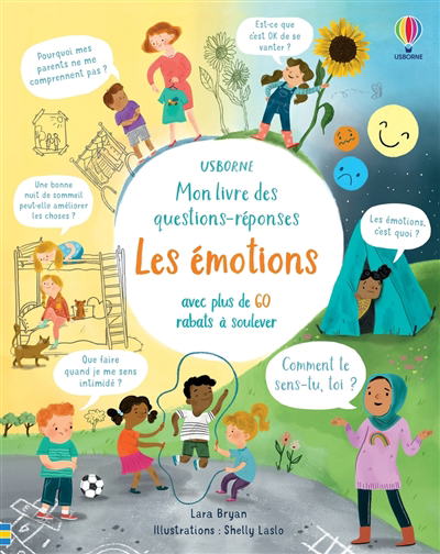 Mon livre des questions-réponses - Les émotions | Bryan, Lara (Auteur) | Laslo, Shelly (Illustrateur)