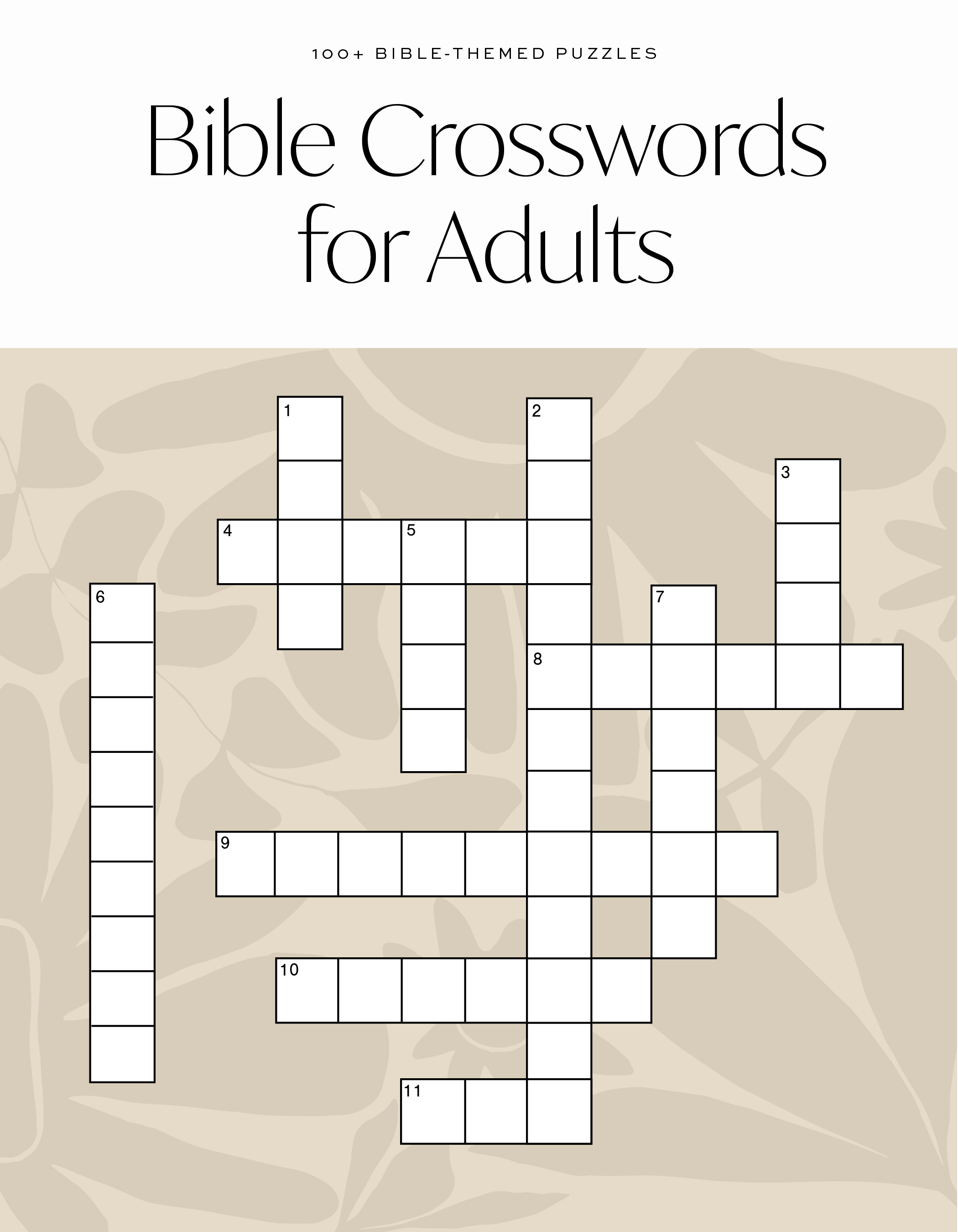 Bible Crossword for Adults : A Modern Bible-Themed Crossword Activity Book to Strengthen Your Faith | 