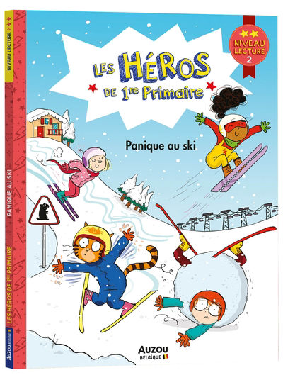 Les héros de 1re année - Panique au ski (niveau 2) | Romatif, Alexia (Auteur) | Dreidemy, Joëlle (Illustrateur)
