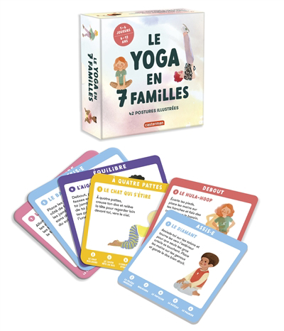 Yoga en 7 familles : 42 postures illustrées (Le) | Faure Ambroise, Marie (Auteur) | Gliozzo, Agnès (Auteur) | Ristroph, Sibylle (Illustrateur)