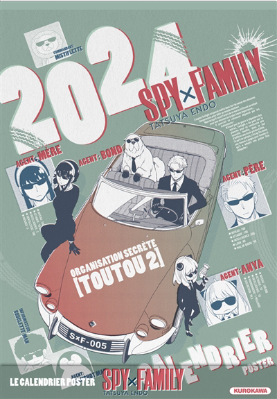 Calendrier Spy x Family 2023 | Endo, Tatsuya (Auteur)