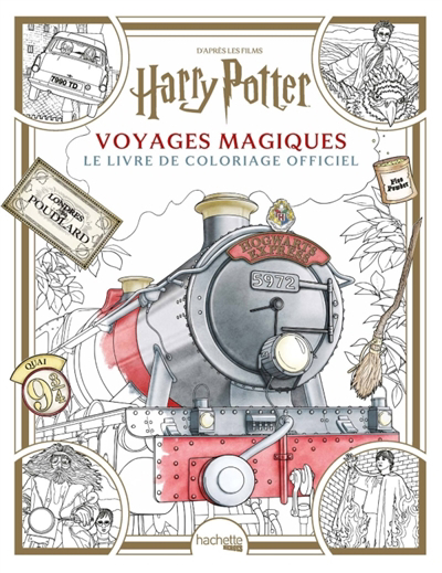 Coloriage Harry Potter : Voyages Magiques : Le livre de coloriage officiel | 
