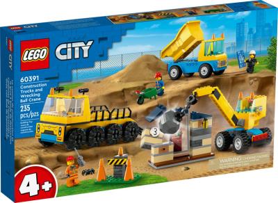LEGO : City - Le camion de construction et la grue à boule de destruction  | LEGO®