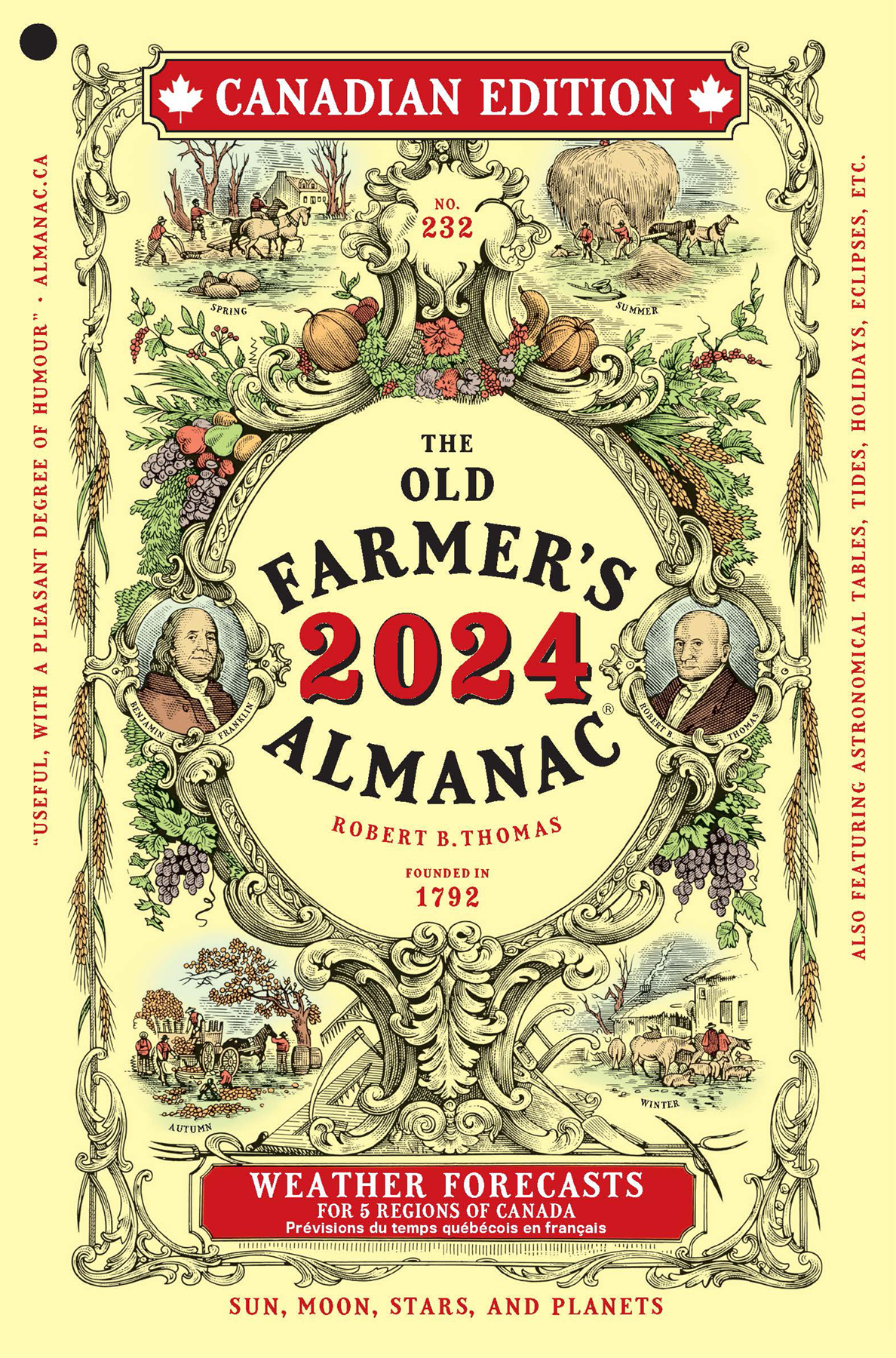 The Old Farmer's Almanac 2024 Canadian Edition | 