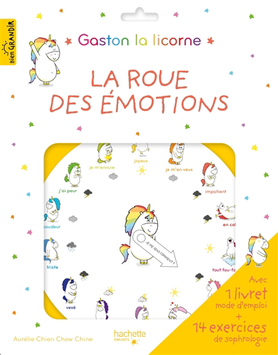 roue des émotions : Gaston la licorne (La) | Chien Chow Chine, Aurélie (Auteur)
