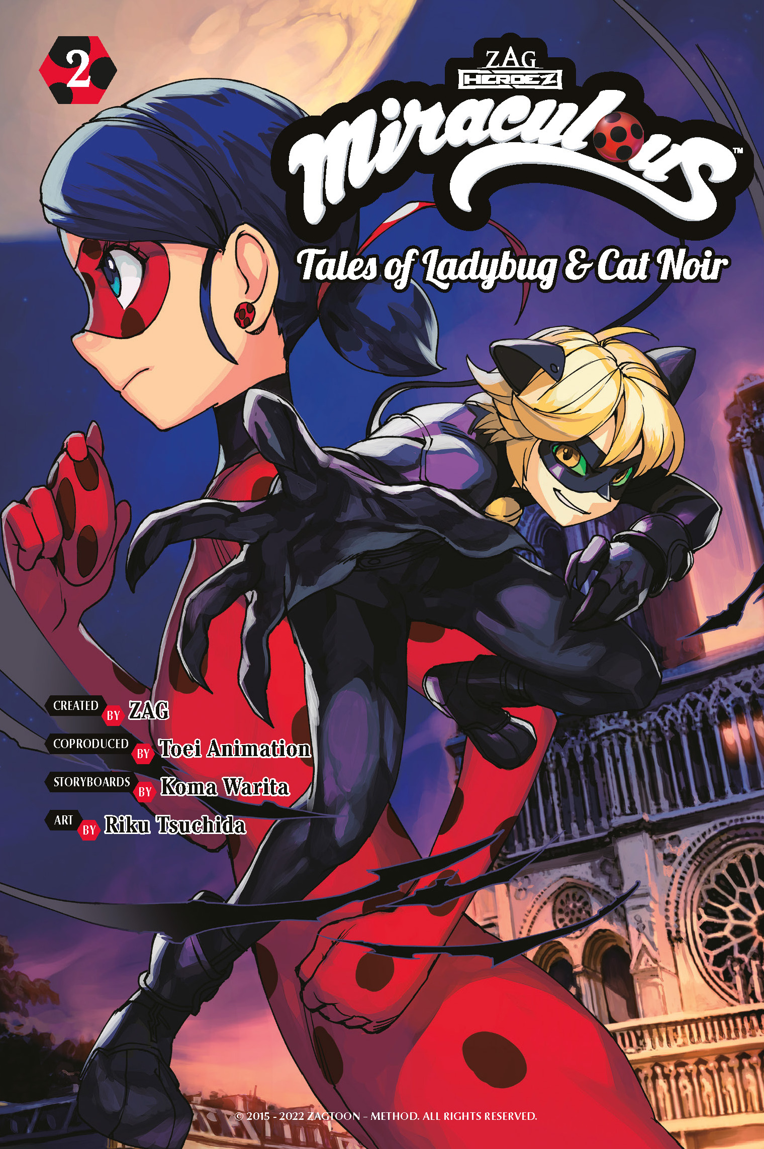 Miraculous : Tales of Ladybug &amp; Cat Noir Vol.2 | Warita, Koma (Auteur) | Tsuchida, Riku (Illustrateur)