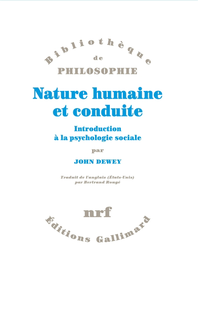Nature humaine et conduite | Dewey, John
