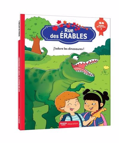 Rue des Érables (niveau de lecture 2) - J'adore les dinosaures !  | Richet, Béatrice Marie (Auteur) | Mika (Illustrateur)