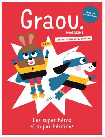 Graou magazine, n°39. Les super-héros et super-héroïnes | 