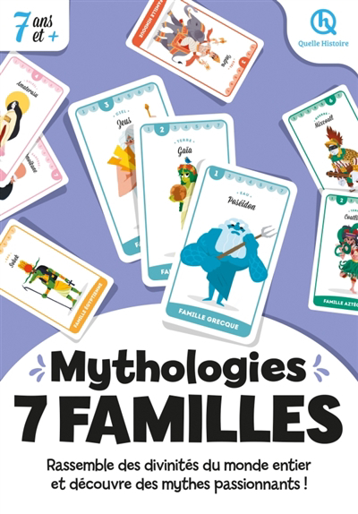 Mythologies : 7 familles : rassemble des divinités du monde entier et découvre des mythes passionnants ! | Enfants 5–9 ans 
