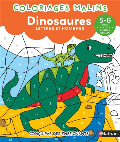 Coloriages malins : dinosaures | Morisson, Stéphanie (Auteur) | Da-Fanny (Illustrateur)