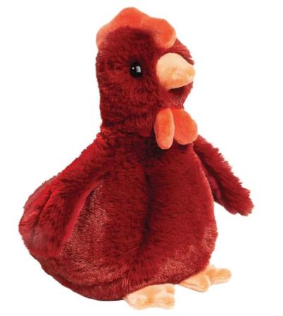 Peluche - Rhodie la petite poule rouge  | Peluche et marionnette