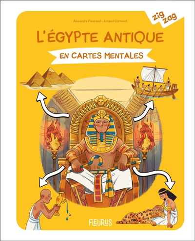 Egypte antique en cartes mentales (L') | Penicaud, Alexandre (Auteur) | Clermont, Arnaud (Illustrateur)