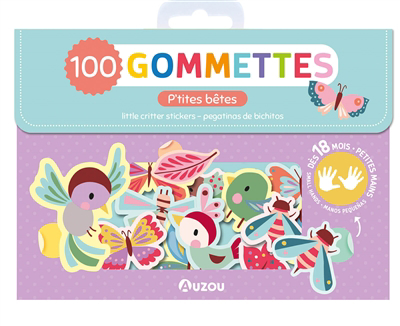 P'tites bêtes : 100 gommettes = Little critter stickers = Pegatinas de bichitos | Wilmink, Inga