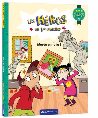 Les héros de 1re année - Musée en folie ! (niveau 3) | Gillio, Maxime (Auteur) | Dreidemy, Joëlle (Illustrateur)