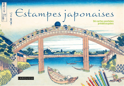 Estampes japonaises : 36 cartes postales prédécoupées | 