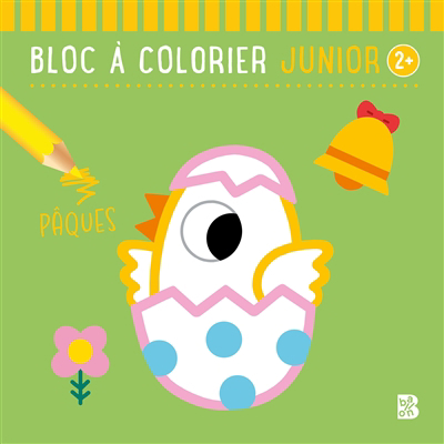 Bloc à colorier junior 2+ : Pâques | Martinez, Emma (Illustrateur)