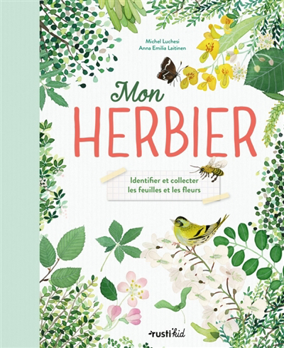 Mon herbier : identifier et collecter les feuilles et les fleurs | Luchesi, Michel (Auteur) | Laitinen, Anna Emilia (Illustrateur)