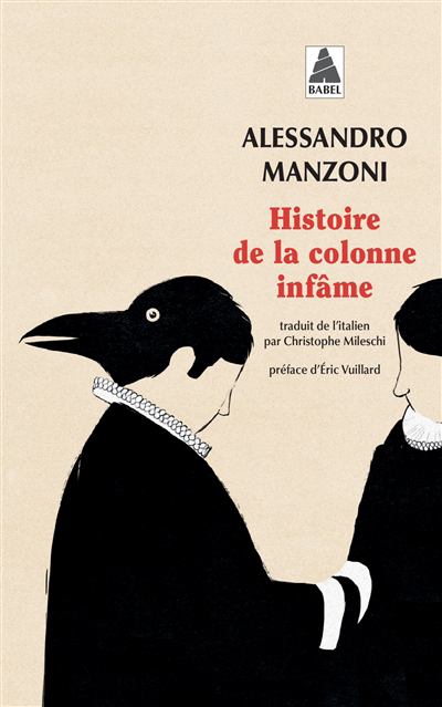 Histoire de la colonne infâme | Manzoni, Alessandro (Auteur)
