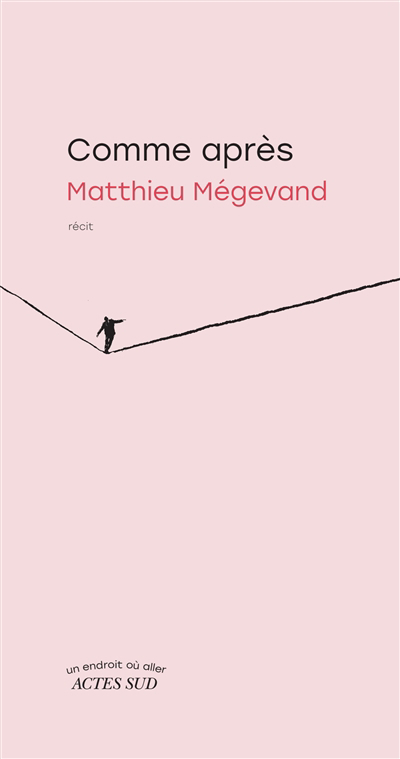 Comme après : récit | Mégevand, Matthieu (Auteur)