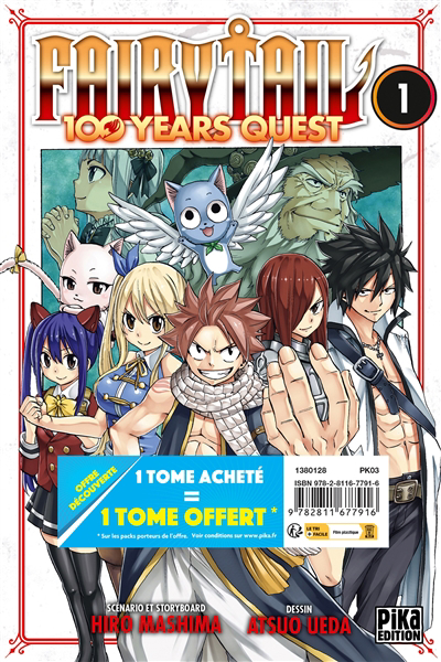 Fairy Tail : 100 years quest : pack offre découverte T.01 et T.02 | Mashima, Hiro (Auteur) | Ueda, Atsuo (Illustrateur)