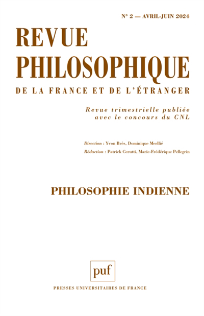 Revue philosophique, n°2 (2024). Philosophie indienne | 