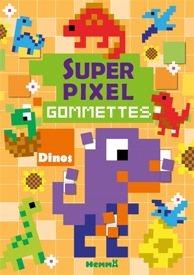 Super pixel : Gommettes : Dinos | 