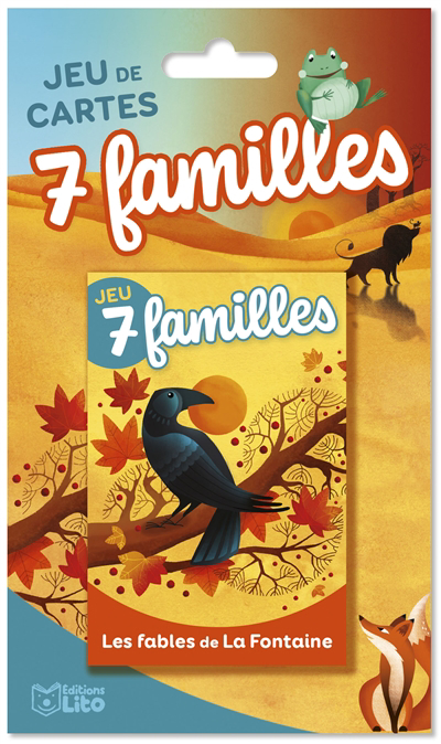 Jeu de cartes : 7 familles - Les fables de La Fontaine | Enfants 5–9 ans 