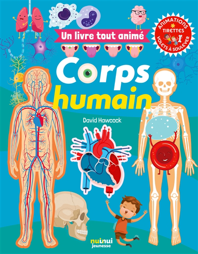 Corps humain : un livre tout animé | Hawcock, David (Auteur)