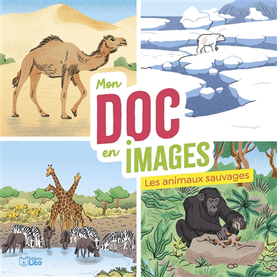 Mon doc en images - Les animaux sauvages | Desfour, Aurélie (Auteur) | Perret, Claire (Illustrateur)