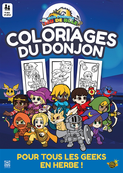 Coloriages du Donjon, Mon Premier jeu de rôle (Les) | Devine, Kristin