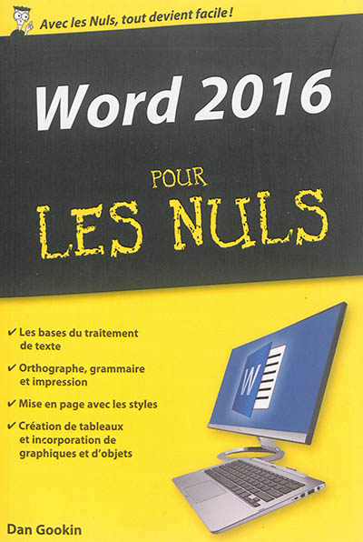 Word 2016 pour les nuls | Gookin, Dan